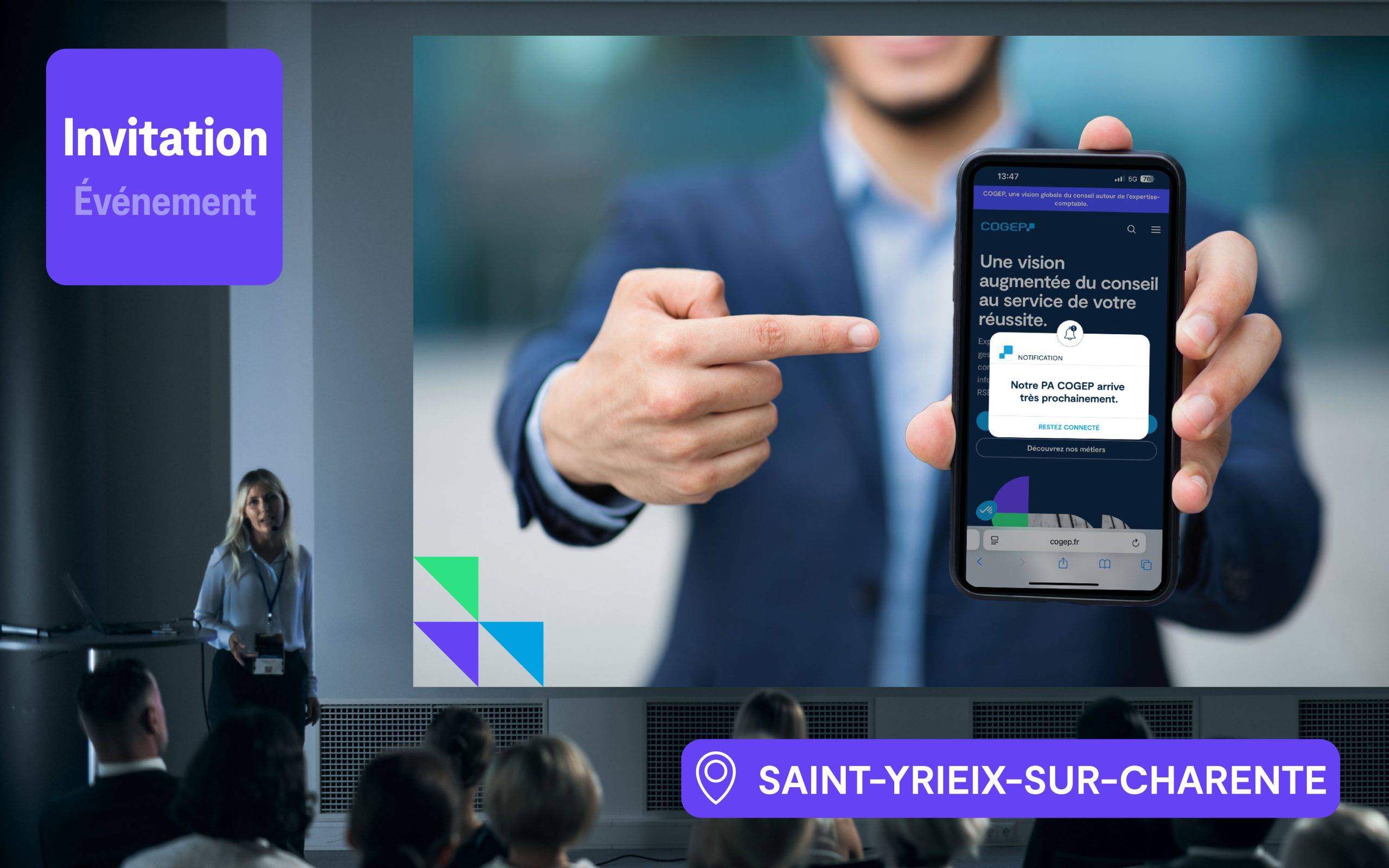 Visuel conférence emailing SAINT YRIEIX SUR CHARENTE